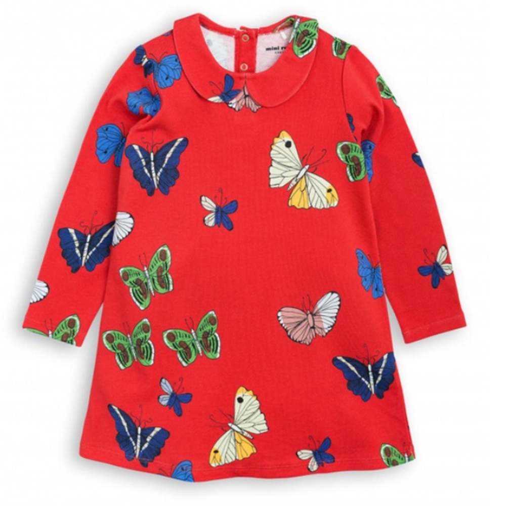 NWT Mini Rodini girls organic cotton dress